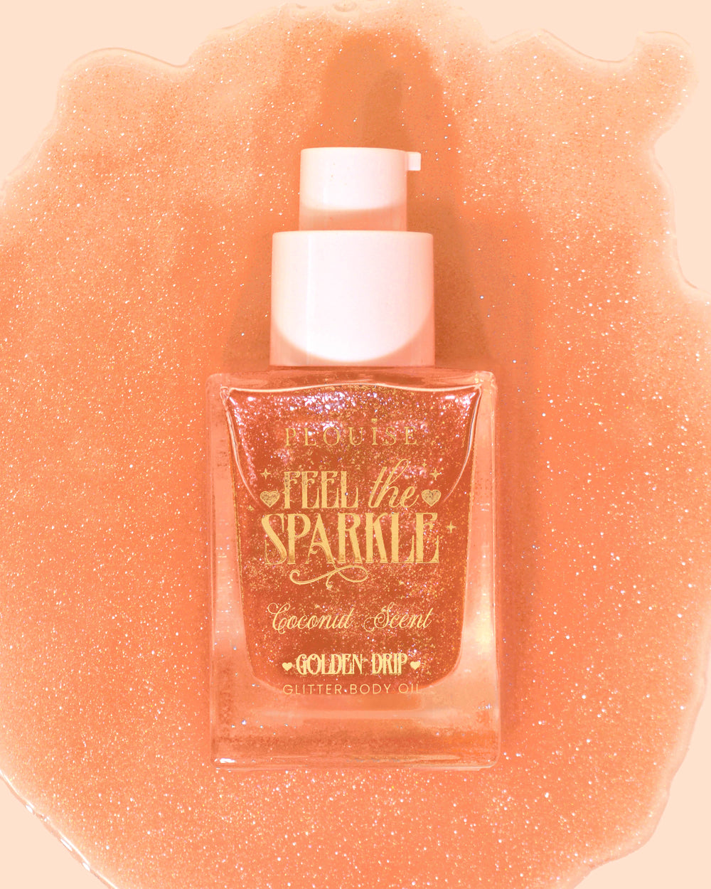 Feel The Sparkle Diamond Glitter Körperöl – Golden Drip