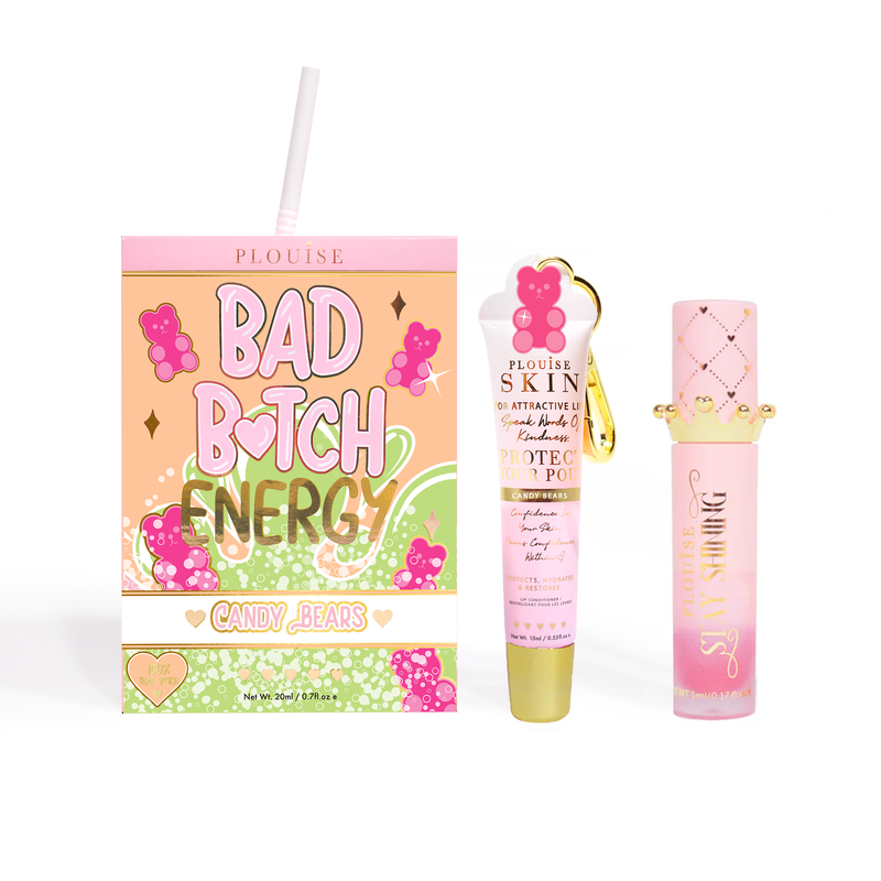 Bad Bitch Energy Lip Conditioner & Lip Oil Duo - สตรอเบอร์รี่