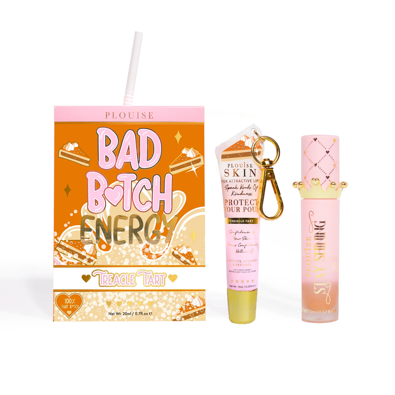 Bad Bitch Energy Lip Conditioner & Lip Oil Duo - สตรอเบอร์รี่