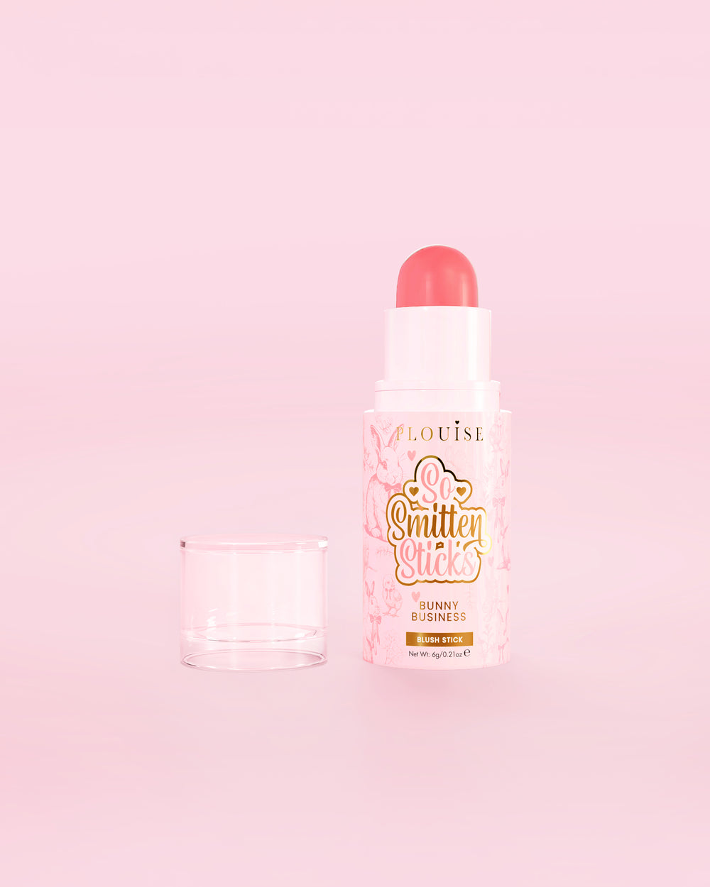 P.Louise So Smitten Blush Stick na sombra Bunny Business