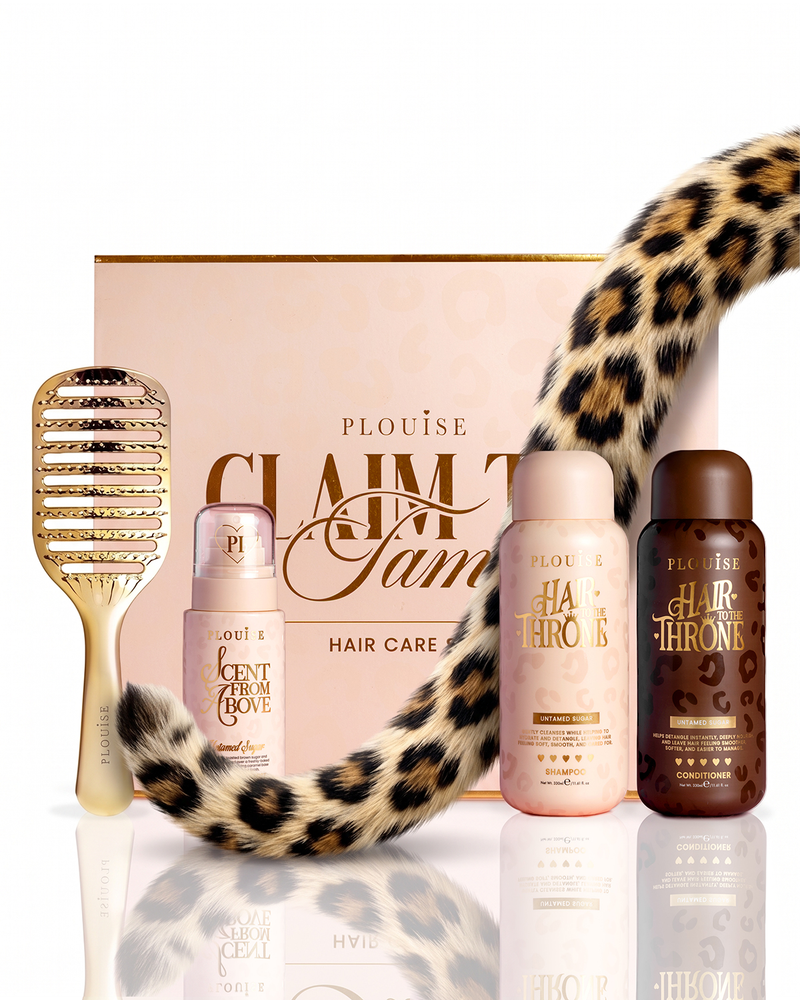 Afferma di domare il set per la cura dei capelli
