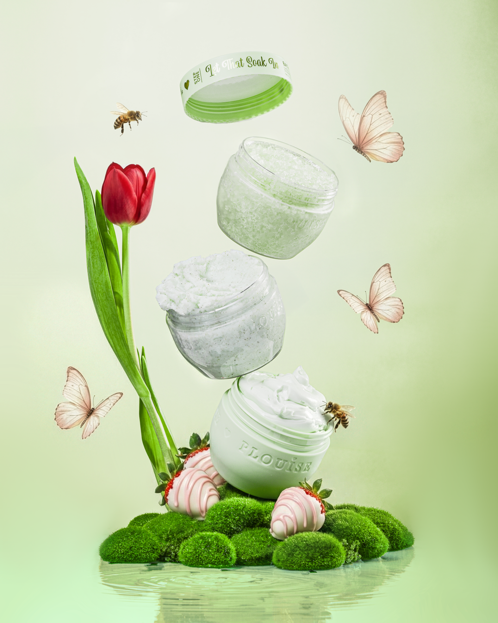 Hoppa in i Self-Care Body Butter, Body Scrub & Badsalt Set