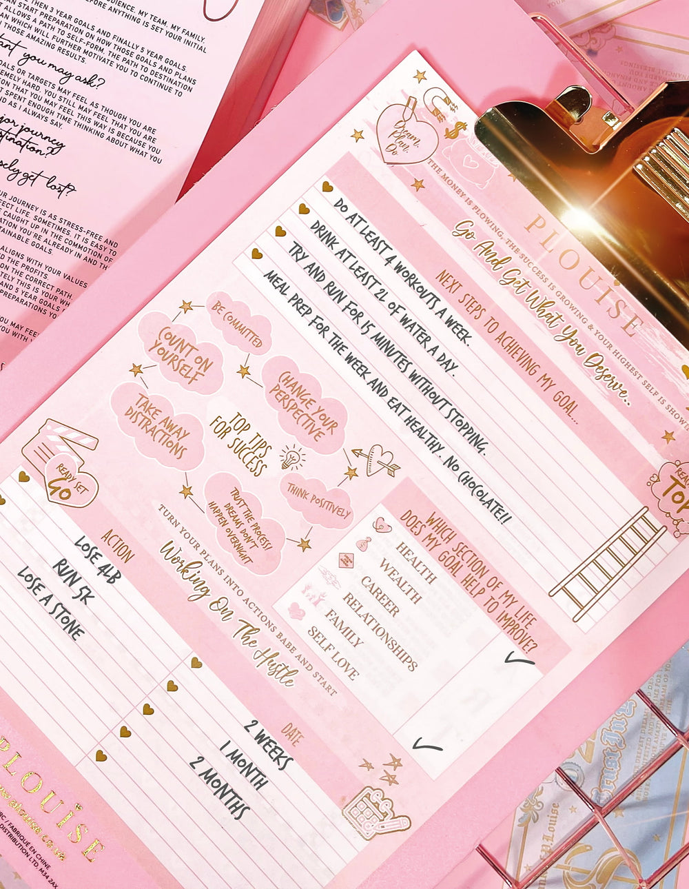 Feuilles d’objectifs Universal Hustle