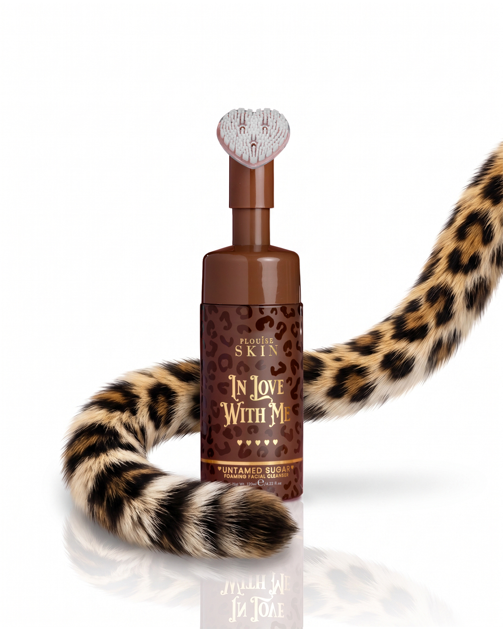 Conjunto Cheetah obcecado por menos limpeza e hidratação