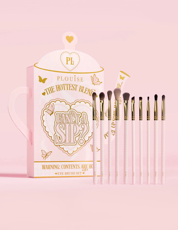 Set di pennelli per occhi Fancy A Sip da 10 pezzi