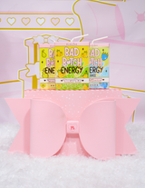 Roze strik geschenkverpakking
