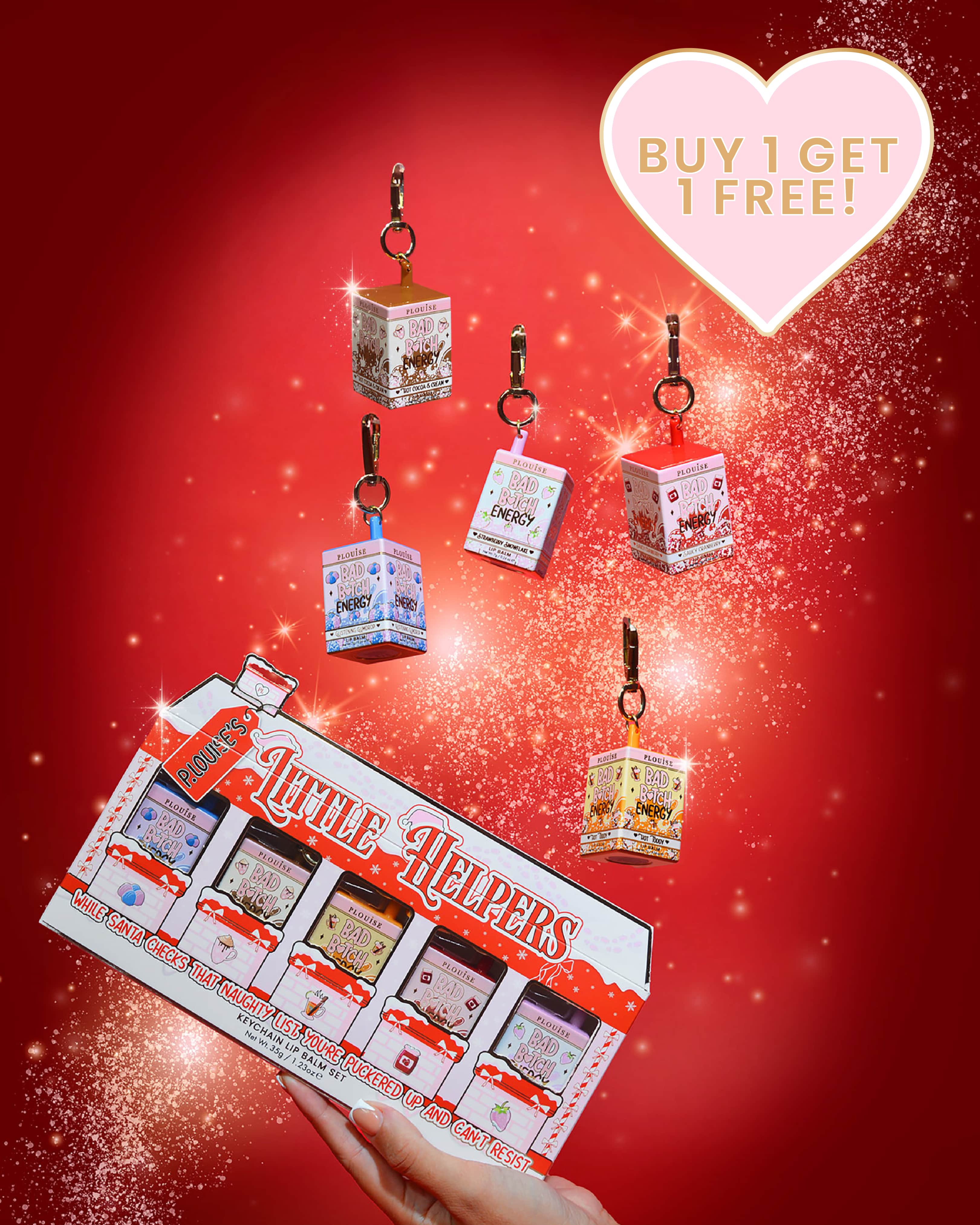 Plouise 12点 まとめ売り p.louise P.Louise's Little Helpers Keychain Lip Balm Gift Set