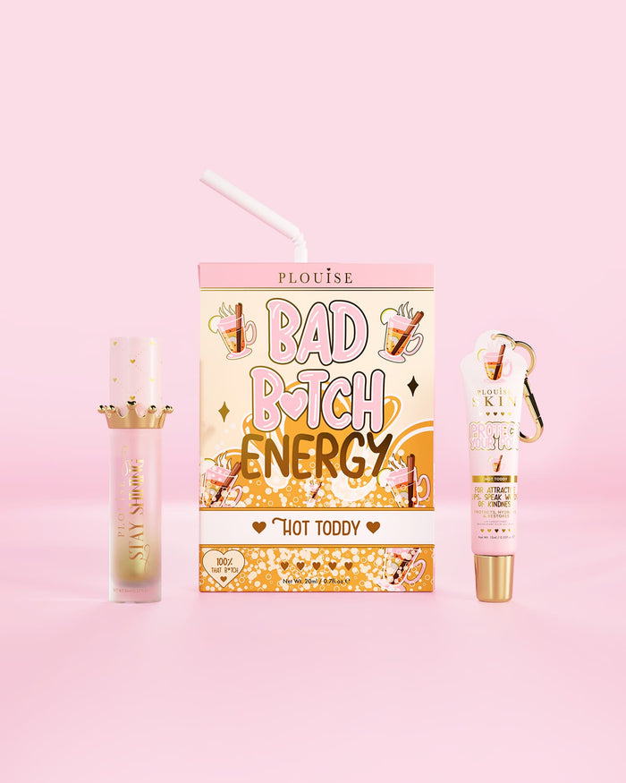 Bad Bitch Energy Lip Conditioner & Lip Oil Duo - สตรอเบอร์รี่