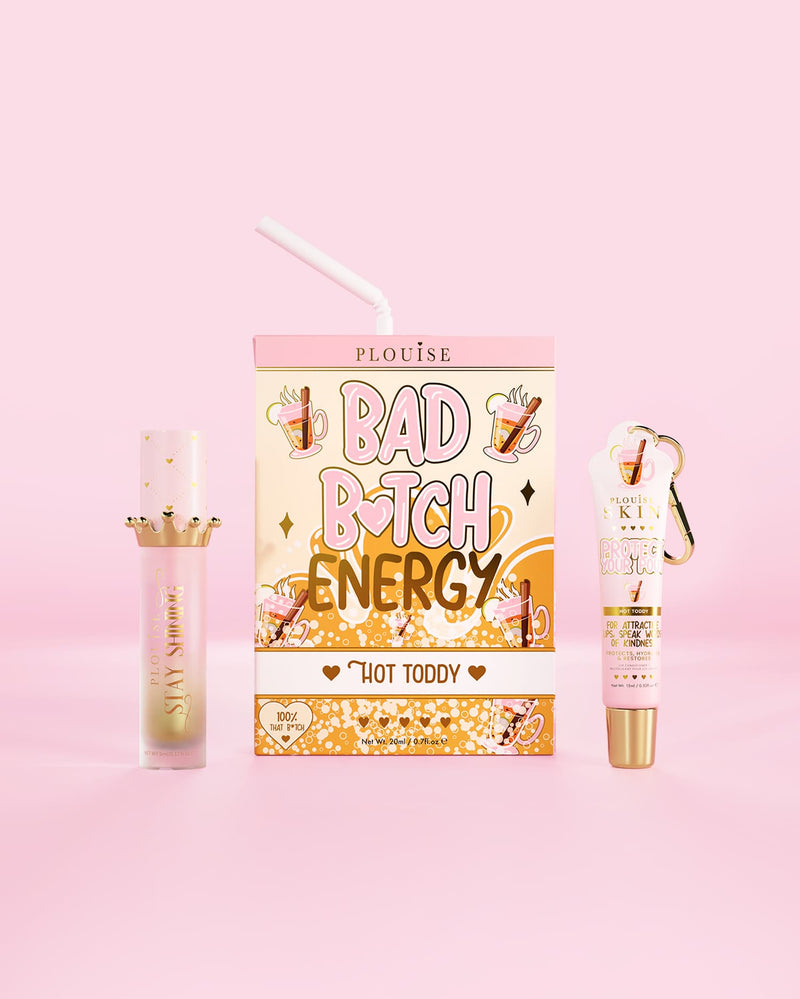 Bad Bitch Energy Lip Conditioner & Lip Oil Duo - สตรอเบอร์รี่