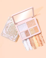 Palette topper scintillante di P.Louise Anyway The Feather per occhi e viso con campioni