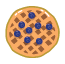 Gaufre aux myrtilles