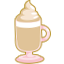Latte à la vanille