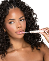Voltar ao sinal de negócios e caneta de óleo labial Shine
